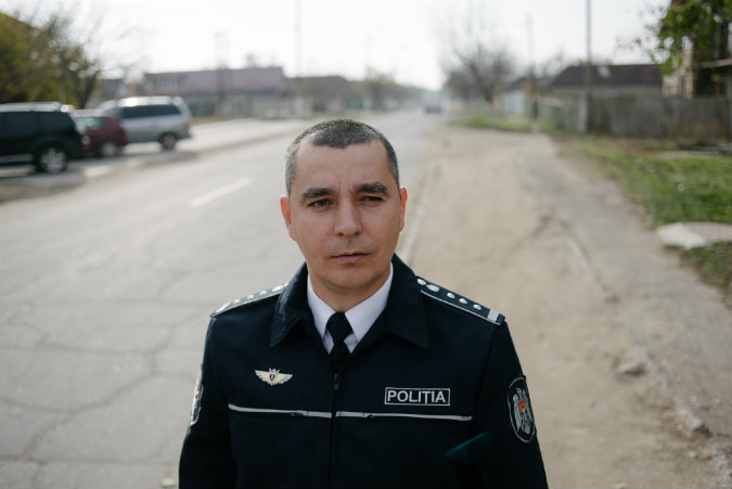 Victor Zglavoci, chief police officer in Colibasi, Moldova