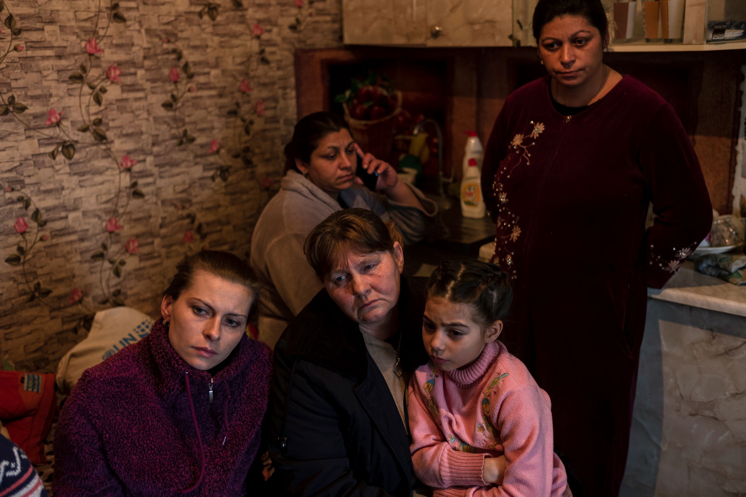 Roma family from Ukraine