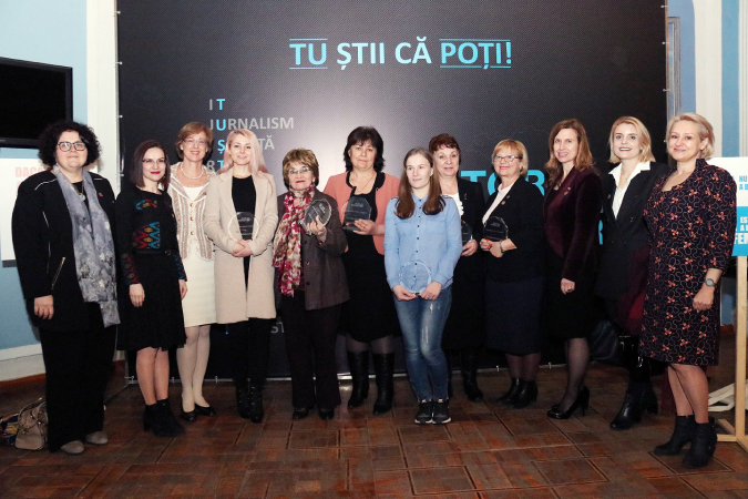 Women featured in the 'You know you can' campaign and female Ambassadors in Moldova