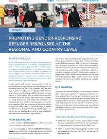 Promoting gender-responsive refugee responses at the regional and country level